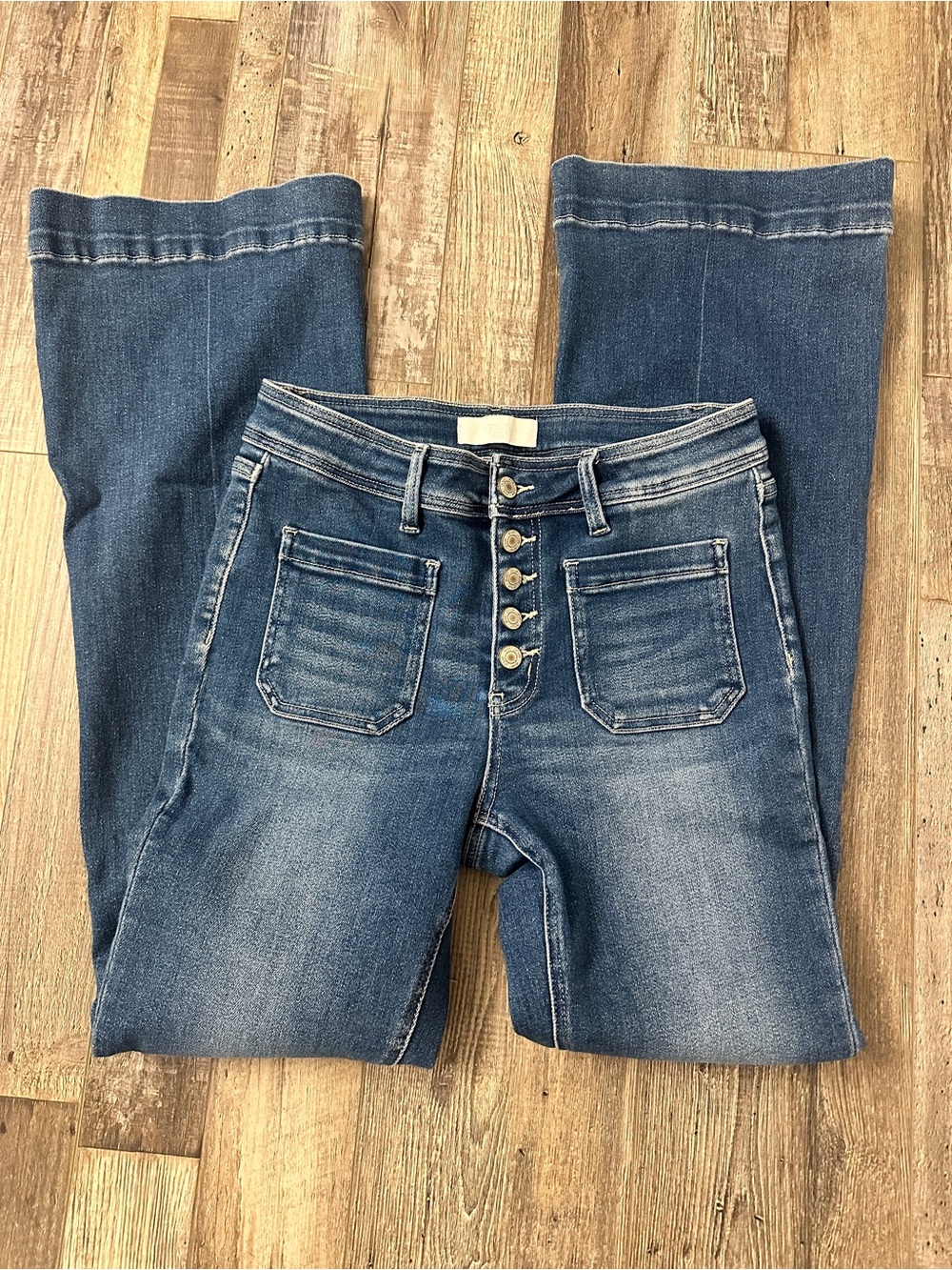 Vervet Blue Women’s Blue Button-Fly Denim Jeans